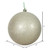 Vickerman 8" Champagne Glitter Ball Christmas Ornament