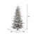 Vickerman 4.5' Flocked Sierra Fir Slim Artificial Christmas Tree Multi-Colored LED Dura-Lit lights
