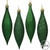 Vickerman 5.5" Emerald Finial Drop Christmas Ornament Assorted 4 Finish 8 per Pack