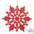 Vickerman 6.25" Red Glitter Snowflake Christmas Ornament 12 per Box