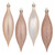 Vickerman 5.5" Cafe Latte Finial Drop Christmas Ornament Assorted 4 Finish 8 per Pack