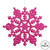 Vickerman 6.25" Magenta Glitter Snowflake Christmas Ornament 12 per Box