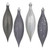 Vickerman 5.5" Pewter Finial Drop Christmas Ornament Assorted 4 Finish 8 per Pack