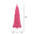  Vickerman 9' Flocked Pink Slim Fir Artificial Christmas Tree Unlit 