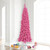 Vickerman 7.5' Unlit Flocked Pink Pencil Fir Artificial Christmas Tree