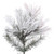 Vickerman 7.5' x 37" Unlit Flocked Atka Pine Pencil Artificial Christmas tree