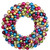 Vickerman 22" Multi-Colored Shiny and Matte Ball Wreath