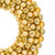 Vickerman 22" Gold Shiny and Matte Ball Wreath