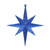 Vickerman 8" Blue Iridescent Glitter Bethlehem Star Christmas Ornament 4 per Box