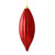 Vickerman 8" Wine Shiny Line Finial Christmas Ornament Pack of 4