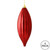 Vickerman 8" Wine Shiny Line Finial Christmas Ornament Pack of 4