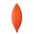 Vickerman 8" Burnished Orange Matte Line Finial Christmas Ornament Pack of 4