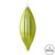 Vickerman 8" Celadon Shiny Line Finial Christmas Ornament Pack of 4