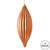 Vickerman 8" Rose Gold Shiny Line Finial Christmas Ornament Pack of 4