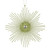 Vickerman 6.5" Lime Snowflake Burst Glitter Christmas Ornament 6 per Bag