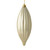 Vickerman 8" Champagne Shiny Line Finial Christmas Ornament Pack of 4