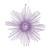 Vickerman 6.5" Lavender Snowflake Burst Glitter Christmas Ornament 6 per Bag