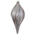 Vickerman 12" Silver UV Candy Swirl Drop Christmas Ornament