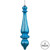 Vickerman 14" Turquoise Shiny Finial Drop Christmas Ornament Pack of 2