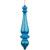  Vickerman 14" Turquoise Shiny Finial Drop Christmas Ornament Pack of 2 