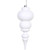 Vickerman 14" White Matte Finial Christmas Ornament