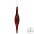 Vickerman 13" Burgundy Mercury Rain Drop Christmas Ornament Pack of 2