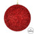 Vickerman 6" Red Beaded Ball Christmas Ornament 4 per Bag