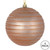  Vickerman 4.75" Rose Gold Candy Finish Ball Christmas Ornament with Glitter Lines 4 per Bag 