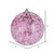  Vickerman 8" Pink Glitter Hail Ball Christmas Ornament 