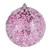  Vickerman 8" Pink Glitter Hail Ball Christmas Ornament 