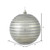 Vickerman 6" Limestone Candy Finish Ball Christmas Ornament with Glitter Lines 3 per Bag