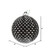 Vickerman 4" Black Durian Glitter Ball Christmas Ornament 6 per Bag