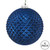 Vickerman 4" Midnight Blue Durian Glitter Ball Christmas Ornament 6 per Bag