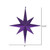 Vickerman 15.75" Purple Iridescent Glitter Bethlehem Star Christmas Ornament