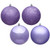  Vickerman 6" Lavender 4-Finish Ball Christmas Ornament Assortment 4 per Box 