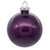 Vickerman 4" Clear Ball Christmas Ornament with Plum Glitter Interior 6 Pieces per bag
