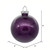 Vickerman 4" Clear Ball Christmas Ornament with Plum Glitter Interior 6 Pieces per bag