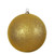 Vickerman 15.75" Antique Gold Glitter Ball Christmas Ornament