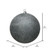 Vickerman 15.75" Pewter Glitter Ball Christmas Ornament