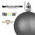 Vickerman 12" Oat Candy Ball Christmas Ornament