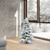 Vickerman 4' Flocked Spruce Artificial Christmas Tree Pure White Single Mold LED Lights
