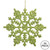  Vickerman 4" Lime Glitter Snowflake Christmas Ornament 24 per Box 