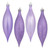  Vickerman 5.5" Lavender Finial Drop Christmas Ornament Assorted 4 Finish 8 per Pack 