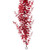 Vickerman 6' Red Artificial Eucalyptus Glitter Garland