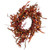 Vickerman 22" Autumn Orange Artificial Assorted Leaf Wreath with Berries