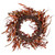 Vickerman 22" Autumn Orange Artificial Assorted Leaf Wreath with Berries