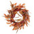  Vickerman 22" Cream Red Artificial Leaf Wreath 