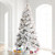 Vickerman 5.5' x 36" Flocked Atka Slim Artificial Christmas Tree Unlit