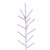 Vickerman 4.5' x 43" Flocked Pistol Pine Artificial Unlit Christmas Tree