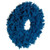  Vickerman 30" Flocked Turquoise Fir Artificial Wreath Unlit 